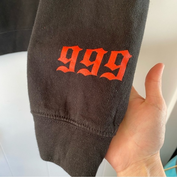 999 Club Unisex Adults Juice Wrld "Wasted" Crewneck Sweatshirt AS9 Black Earth - Picture 11 of 12